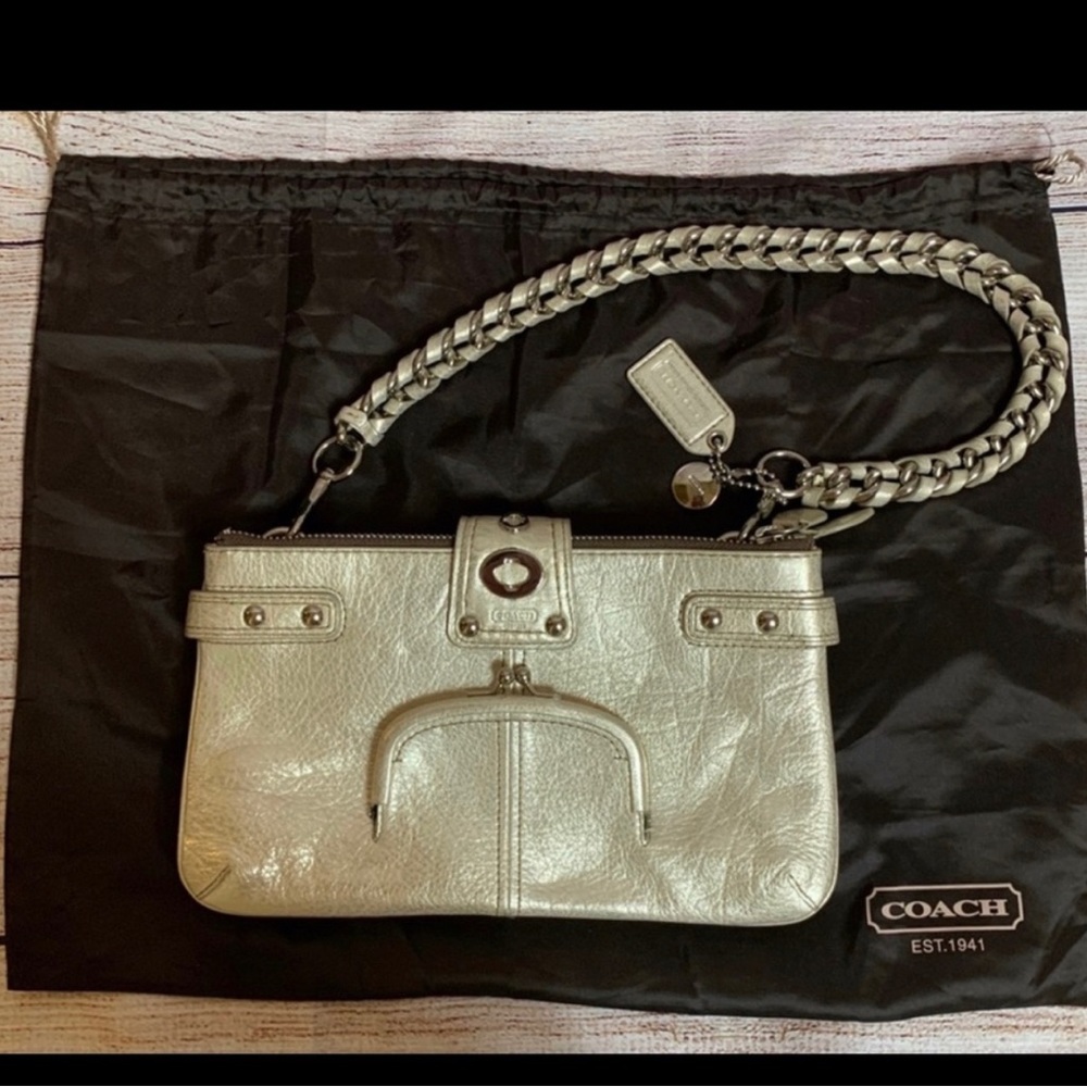 Coach Bridget 65th Anniversary Legacy Leather shoulder handbag CLUTCH - Picture 4 of 9